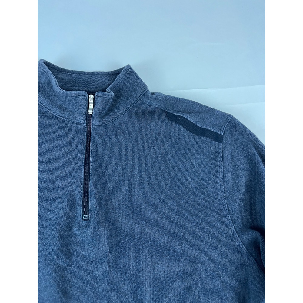 Nike Golf Dri Fit Quarter Zip Pullover Mens Large Blue Athletic Shirt